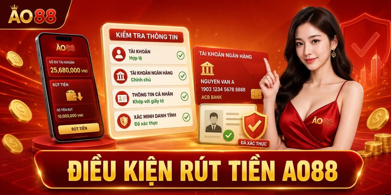 Điều kiện cần kiểm tra trước khi rút tiền AO88