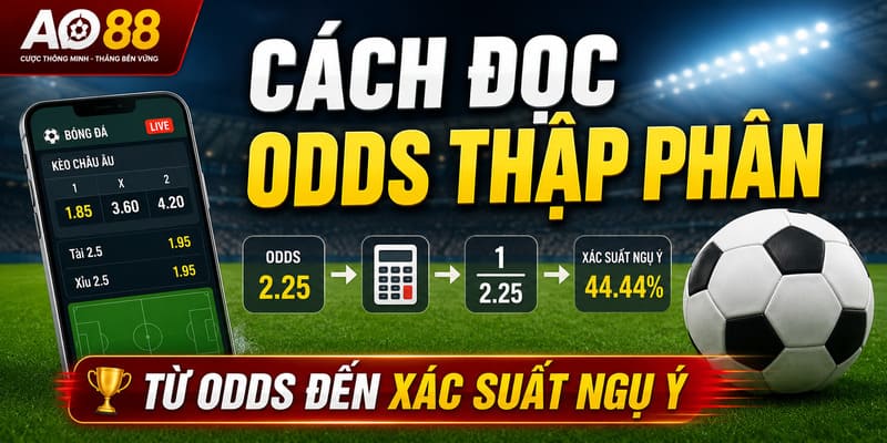 Mẹo đọc tỷ lệ kèo và cách hiểu odds thập phân