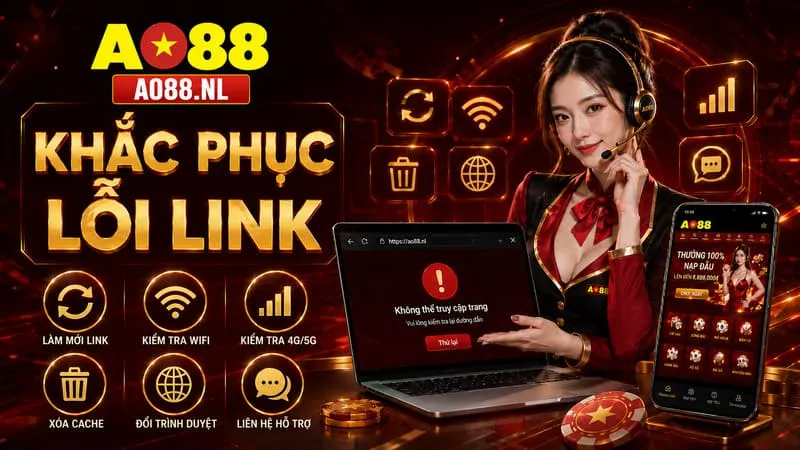 Cách xử lý khi link vào AO88 không truy cập được